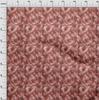 oneOone Cotton Cambric Dark Rose Brown Fabric Tropical Fabric For Sewing Printed Craft Fabric By The Yard 42 Inch