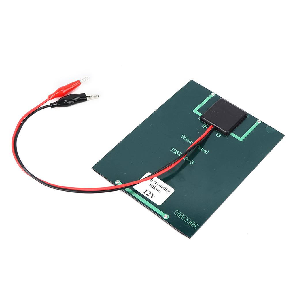 2W 12V Solar Panel Polycrystalline Silicon DIY Outdoor Portable Charger with Clip
