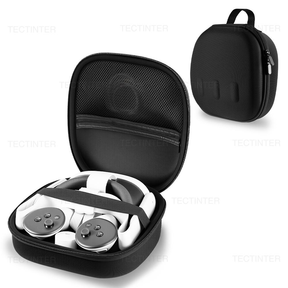EVA Harde Draagtas Voor Meta Quest 3/3S Harde Opbergtas Met Grotere Capaciteit Voor VR Headsets Beschermhoes Gaming Accessoires