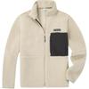 Columbia Color Block Stand Collar Warm Comfortable Breathable Fleece Jacket Unisex Jackets Khaki AE0790-272