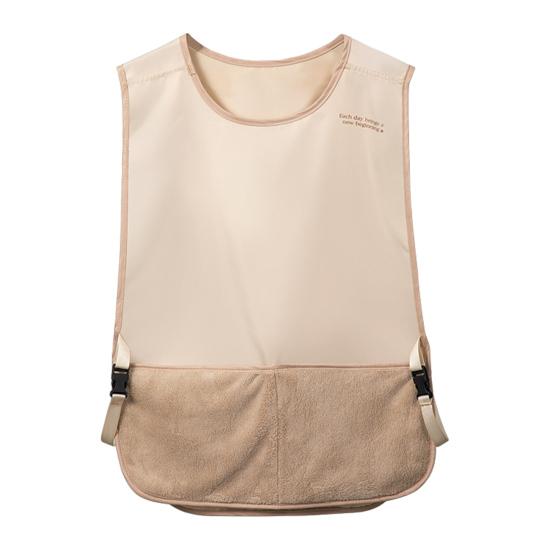 Vest Style Apron for Women Kitchen Cooking Smock with Handy Wipe And Pockets Sleeveless Cooking Apron for Home Painting BBQ Hosting