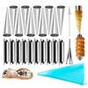 Non-Stick Cones Horn Pastry Roll Mold Stainless Steel Spiral Croissants Molds  Household