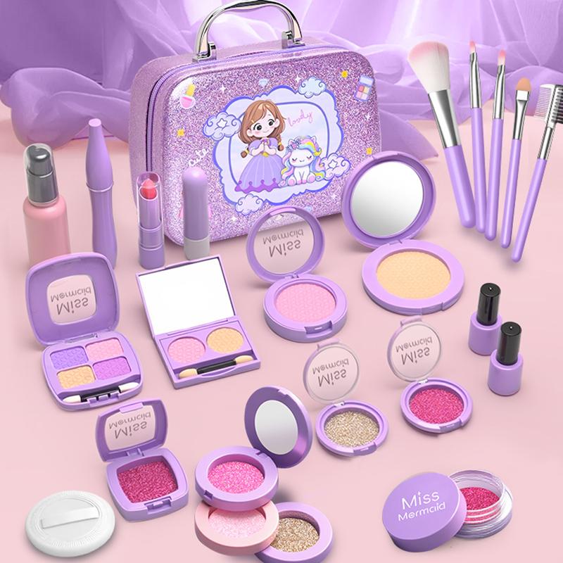Brinquedos infantis Simulação Conjunto de cosméticos Brinquedos de maquiagem de mentira Meninas Brincam de casinha Simulação Maquiagem Brinquedos educativos para meninas Jogo divertido