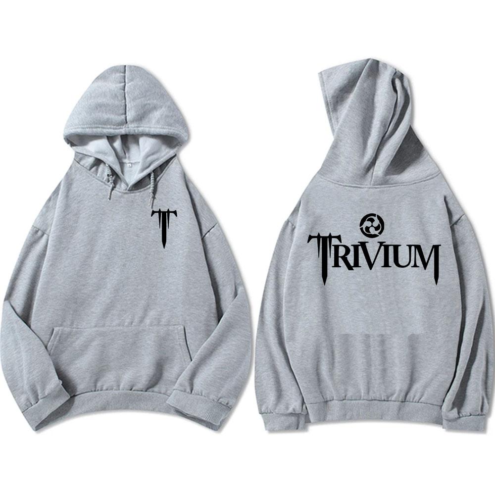 Trivium Zespół Ciężka Mentalność Bluzy Męskie Moda Jesień Polarowa Bluza z Kapturem Długi Rękaw Codzienna Grunge Streetwear Hip Hop Unisex Bluza z Kapturem