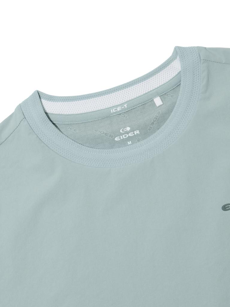 EIDER On The Rock Women'S Hybrid Short Sleeve Round Neck T-Shirt_Mint