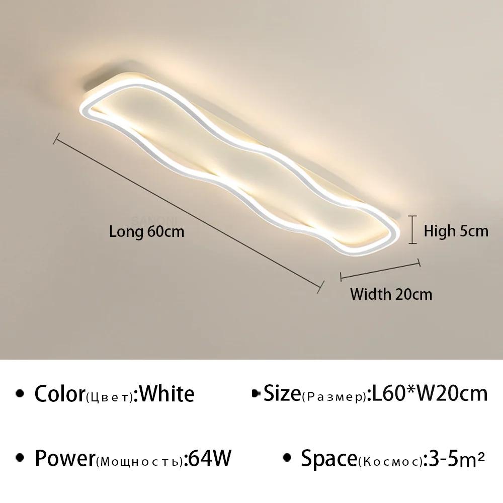 

Modern LED Aisle Ceiling Light For Crridor Living Dining Room Bedroom Ceiling Chandelier Home Decoration Lighting Fixture Lustre Warm White(no RC)