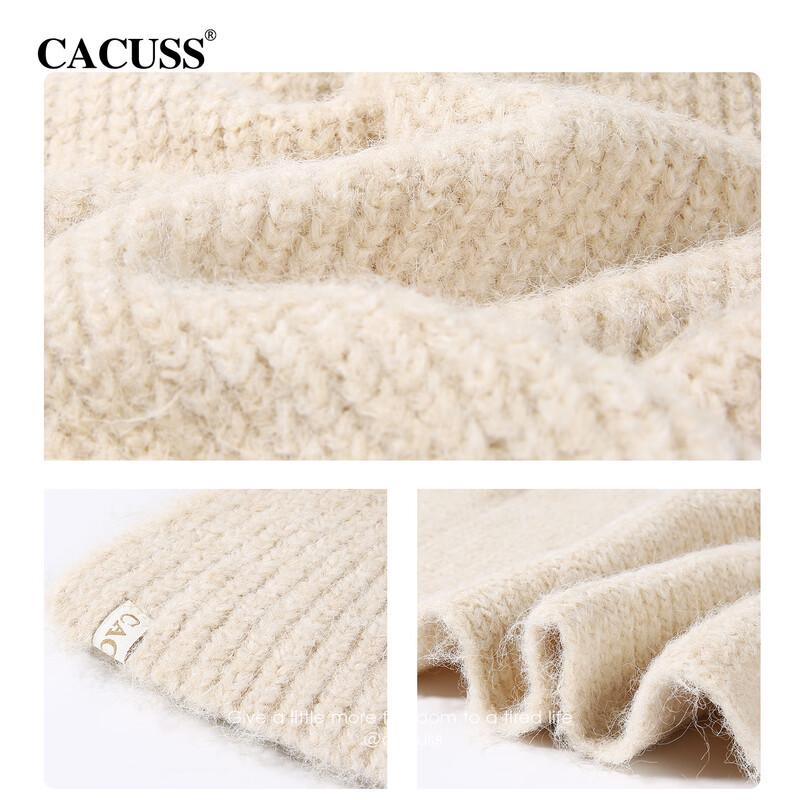 CACUSS Women's Autumn/Winter Warm Cross-Design Neck Scarf