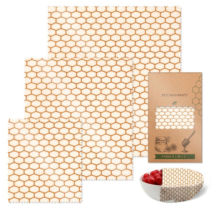 Reusable Beeswax Wrap Eco-Friendly Beeswax Wraps For Food Bread Sandwich Wrapper - Organic, Sustainable Zero Waste Food Storage