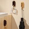 Modern Minimalist 360° Rotating Wall Hooks, Self-Adhesive, No Drilling, 4-Piece Set