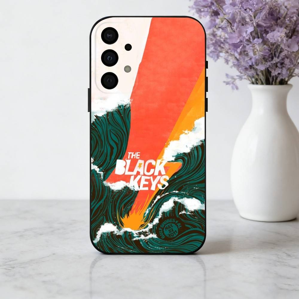 

COOL The B-Black KeyS Bnd phone Case For Samsung Galaxy A73,A72,A71,A70,A53,A52,A51,Others Soft Black Shell Samsung a72