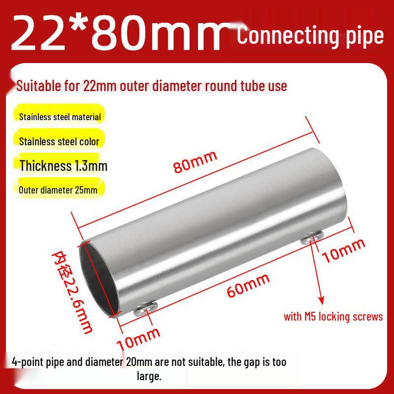 Nerezové konektory pro trubky o průměru 25-51 mm