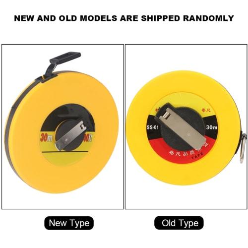 Hyuduo 4 Types of Fiberglass Tape Measure, Site Measure, Surveying Ruler, Soft Ruler (30M)