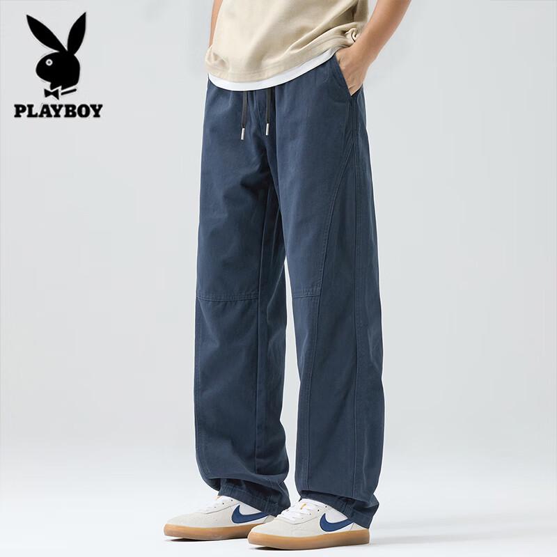 Playboy Men s Pure Cotton Loose Fit Cargo Pants M