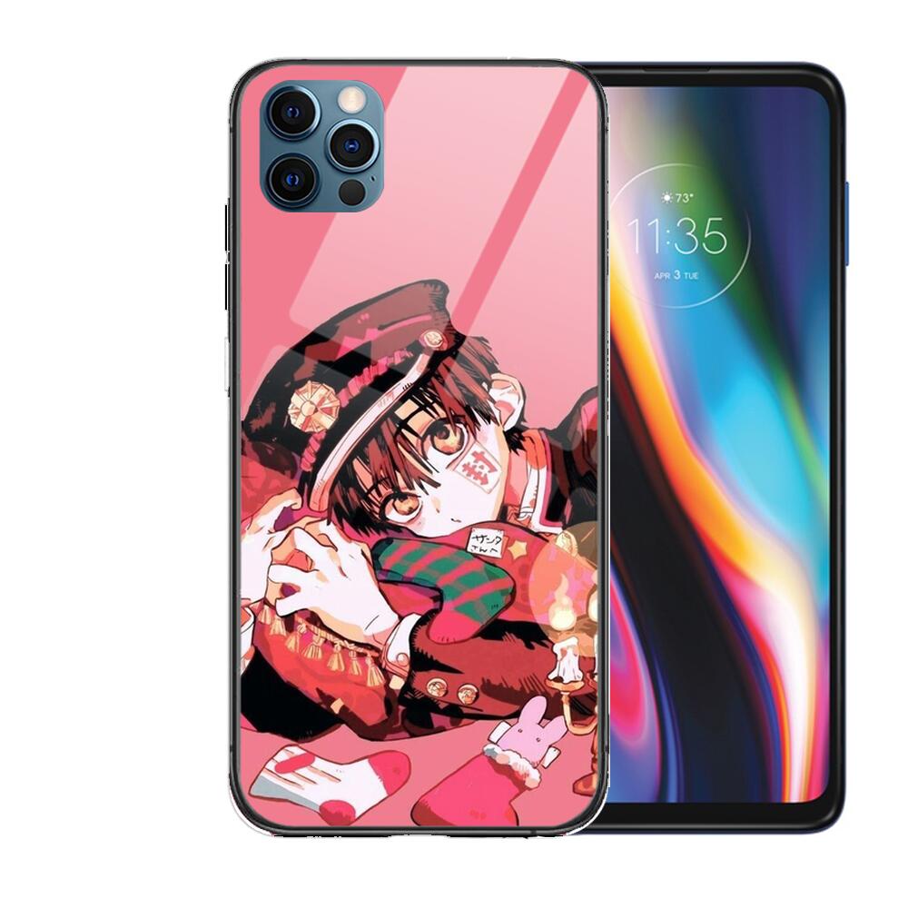 Toilet-bound Hanako-Kun Anime Glas Hülle Für iphone 13 12 11 Pro Max 12Pro XS Max XR X 7 8 Plus SE 2020 mini Hülle Gehärtete Rückseite