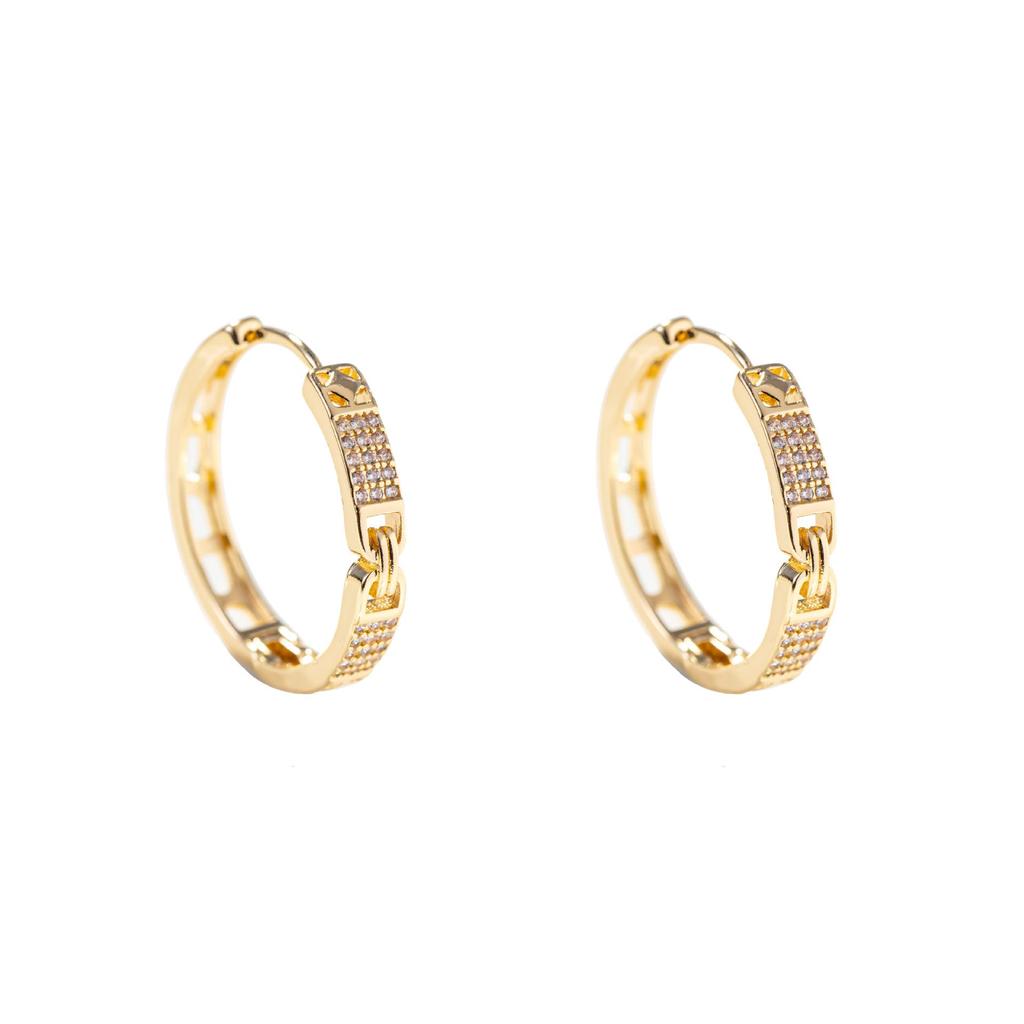 Women's French Light Luxury Rhinestone Chain Ear Cuffs - Fashionable, Exquisite, Trendy Korean Style with High-End Appeal.