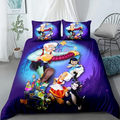 Pinocchio Duvet Cover Set Without Sheet King Queen Double Full Twin Single Size Bed Linen Set