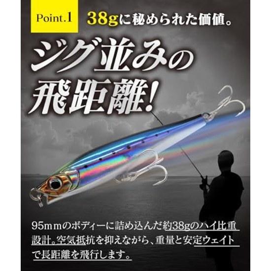 Thinking Pencil Lure Set 80mm 95mm 110mm Lip Through Wire Blue Fish Sea Bass Flounder