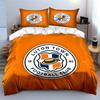 Luton Town Football Club Logo Bedding Duvet Cover Set Duvet Cover Pillowcases  (1*Duvet Cover 2*Pillowcases, without duvet insert)