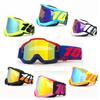 Motorrad Fahrbrille Winddicht Sportbrille Vollrahmen PC-Linse Austauschbar Unisex Fahrradbrille