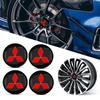 4pcs Car Wheel Center Hub Cap Logo Stickers Rim Cover Emblem For Outlander I200 Pajero Eclipse ASX Lancer Space