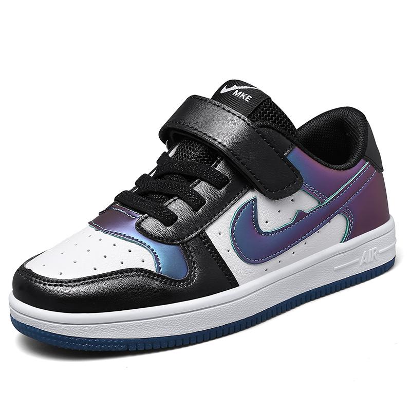 Kids Fashion Skate Shoes Lightweight Casual Shoes Velcro Skate Shoes