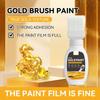 Water Base Gold Foil Paint with Build In Brush Non Toxic Formula Fast Drying Tool Ideal for Homes Use with Kids & Pet