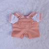 10cm 20cm Doll Clothes Outfit T-shirt Overalls Suspender Trousers Doll Accessories Changing Dressing Game Fans Gift Toy In Stock