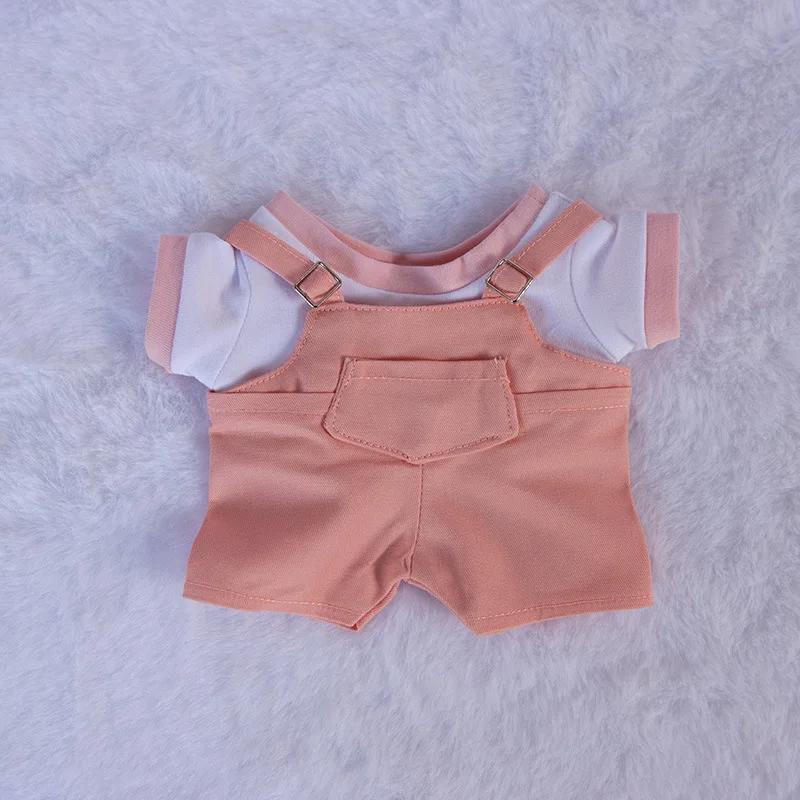 10cm 20cm Doll Clothes Outfit T-shirt Overalls Suspender Trousers Doll Accessories Changing Dressing Game Fans Gift Toy In Stock