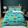 Bettbezug mit Regenschirm, bunter Regenschirm-Bettbezug, Bettwäscheset im Cartoon-Stil für Kinder und Jugendliche, Queen-Size-Bettbezug aus Polyester