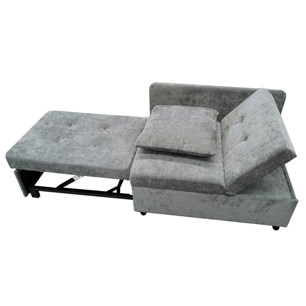 Divano letto imbottito 3 in 1, Divano letto multifunzionale, Divano in tessuto di lino con schienale regolabile, Divano da salotto per stanze piccole