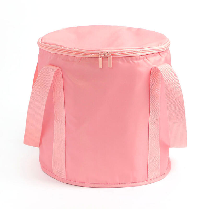 

High Foot Folding Foot Bath Basket (30x30cm/Pink)