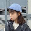 Women's Korean Style Skull Cap - Retro Unisex Hip Hop Hat for Students, Casual Daily Sun Cap