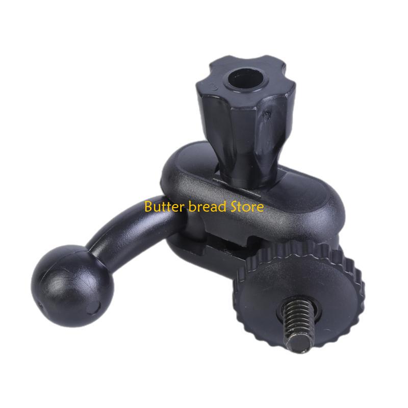 W89C 1/4inch to 17mm Ball Head Bracket Mount Adapter Holder Support Multiple Device Tripod Mount Connector Adjustable