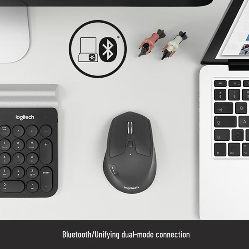 Logitech M720 Dual-Mode Wireless Mouse & K868 Office Bundle