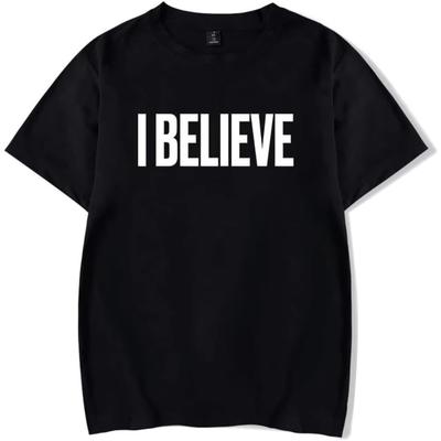 Vysoce kvalitní pánská a dámská trička Phil Wickham I Believe Tour 2025 Merch Tričko s krátkým rukávem Unisex Módní Top s kulatým výstřihem
