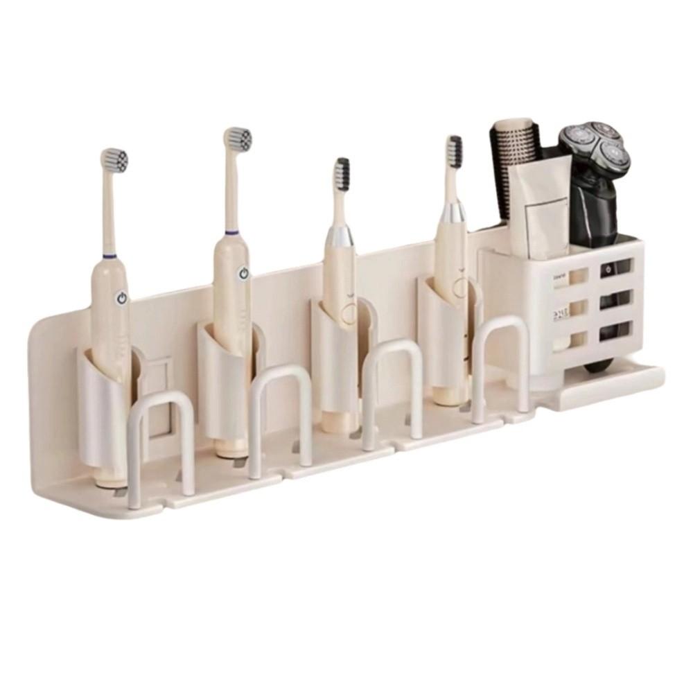 Samolepicí úložný stojan na zubní pastu Vodotěsný závěsný držák na zubní kartáčky Toaletní potřeby
