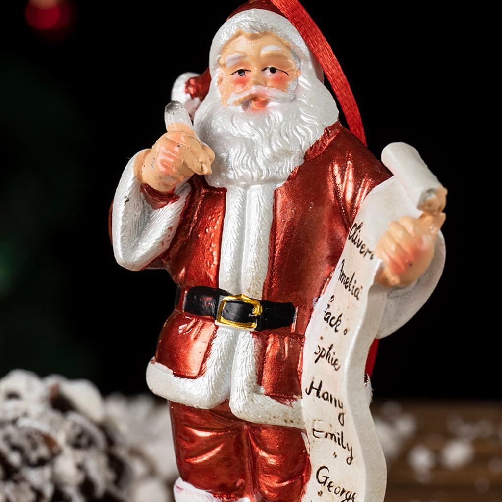 Christmas Tree Ornaments Santa Pendant Hanging Ornament For Indoor Outdoor Holiday Party Decorations