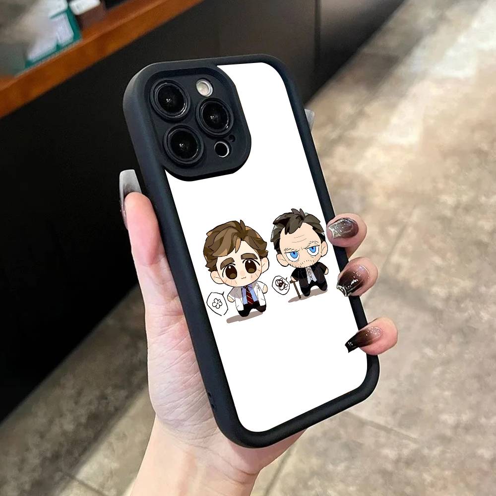 

Wilson and H-House Hilson Phone Case For iPhone 17,16,15,14,13,12,11,Pro,Max,Plus,X,XS,SE4,E,Mini Black Thickened border Case iPhone 11 Pro