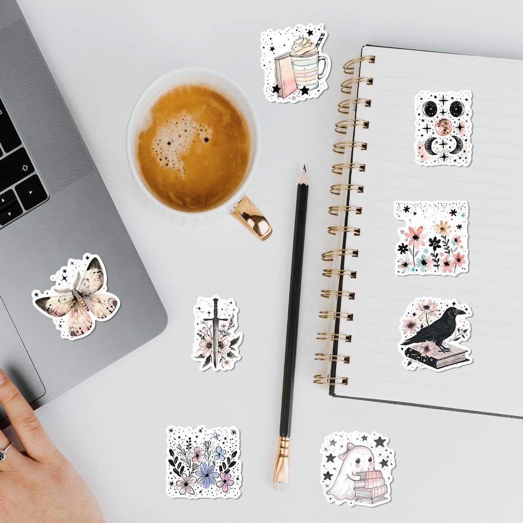 50 Books Series Graffiti Stickers Water Cup Computer Suitcase Waterproof Decorative Stickers DIY Book Stickers