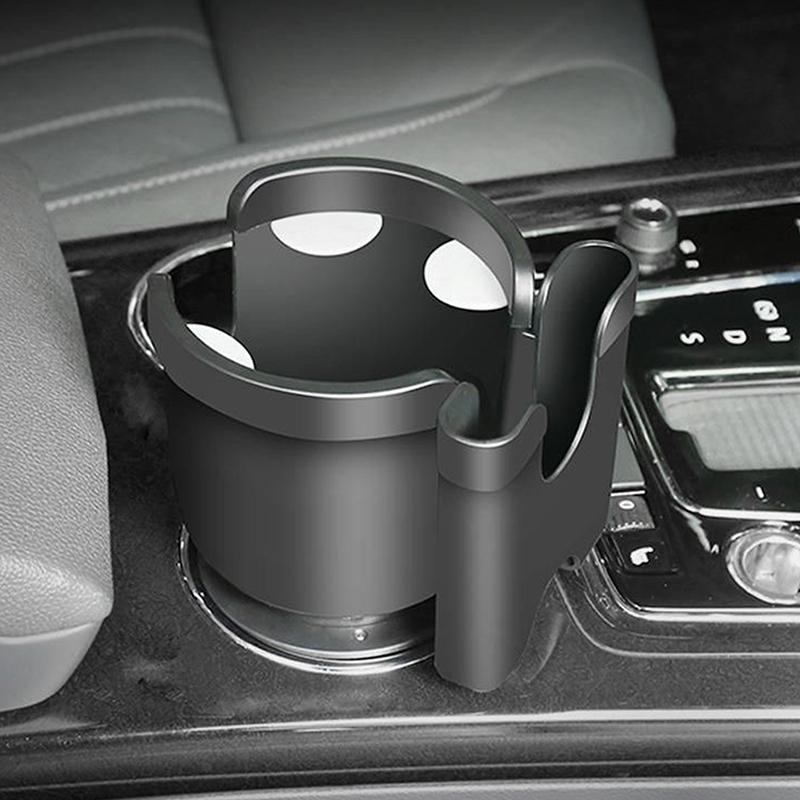 Portabicchieri per Auto 2 in 1 con Supporto Porta Cellulare Adattatore Espansore Portabicchieri Organizzatore Multifunzione per Bottiglie e Bicchieri