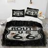 Historic Route 6,Mother Road,mãe estrada Beding Set Print With Pilowcase Bed Soft Duvet Cover Single Double Quen Super King-Sized Dimensionsd