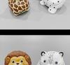 Handmade Solid Wood Carving Ornaments: Lion, Giraffe, Snow Leopard - Desktop Decoration