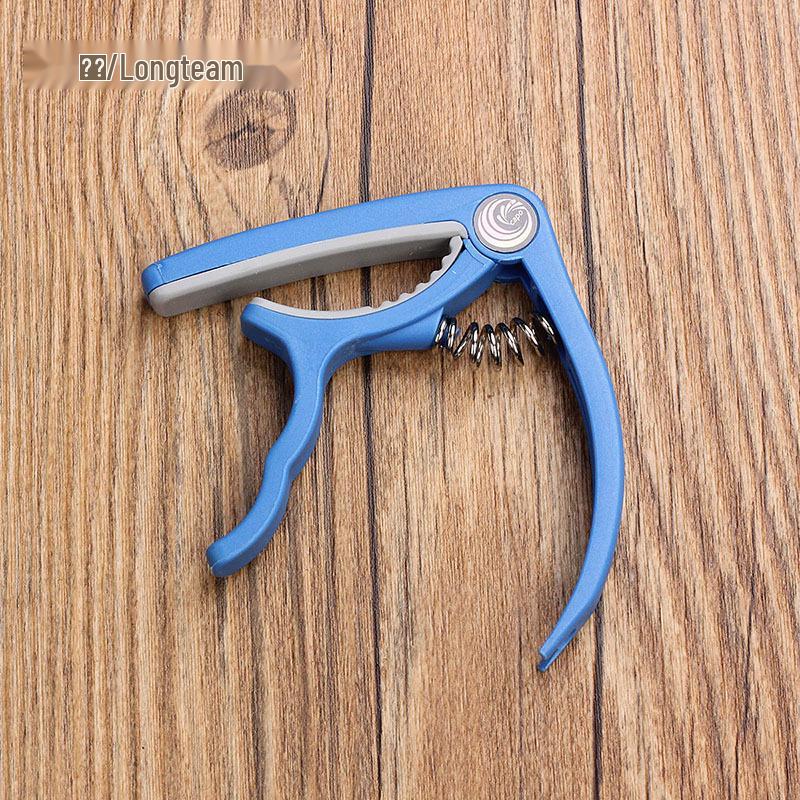 Langting Plastic Steel Guitar Capo - Portable Capo for Electric and Acoustic Guitars, Transposer & Tone Changer Clip. синий