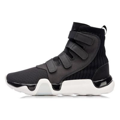 Li Ning Wade Collection Wade Samurai Ammortizzazione Scarpe da Basket High top Vintage Uomo Nero AGWN021-1