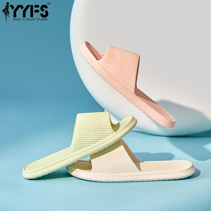 Eine Nummer größer bestellen Sommer Hausschuhe Zehentrenner Herren Hausschuhe Damen EVA Weichsohle Hausschuhe Duschschuhe Paar Rutschfest Lässige Sandalen