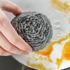 Steel Wire Cleaning Ball Dishwashing Pot Pans Scrubber Stainless Steel Balls Rust Removal Brush Utensil Kitchen Cleaner Tools