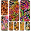 70s Hippie  Psychedelic Floral Case For Samsung Galaxy S25 Ultra S20 S21 S22 S23 Plus S24 Ultra S9 S10 S25 FE Cover Coque