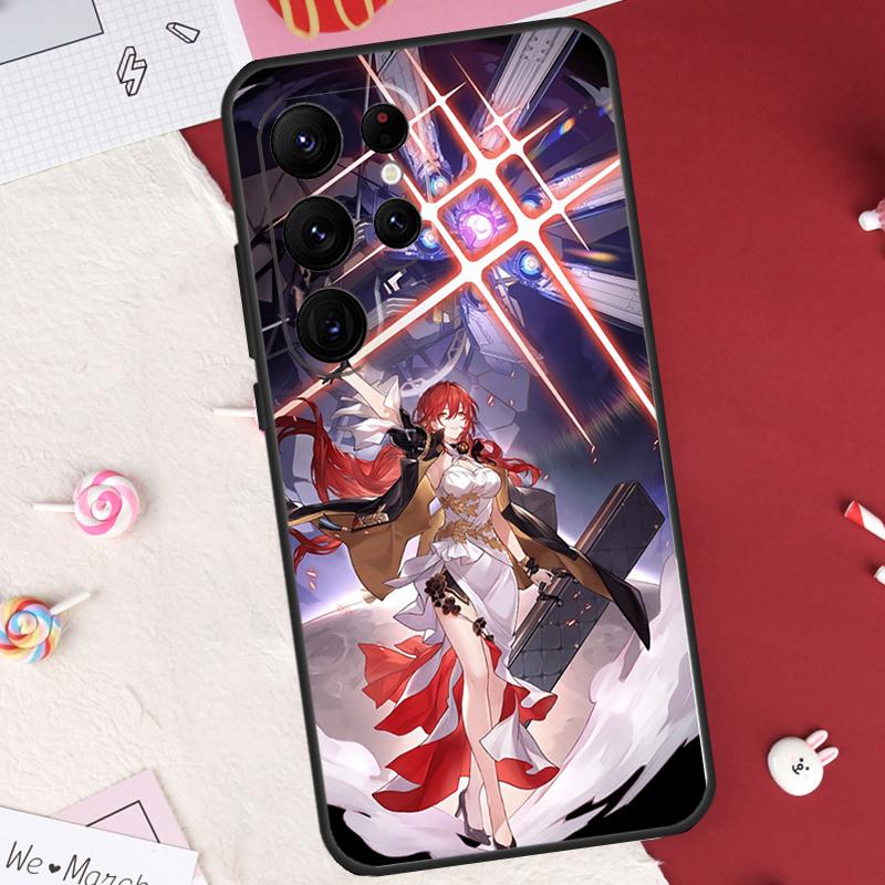 

Чехол Himeko Honkai Star Rail для Samsung Galaxy S24 FE S20 FE S21 S22 S23 S25 S26 Ultra S10 Plus S25 FE Защитный корпус Galaxy S20Ultra