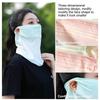 Gradient Colors Breathable Soft Ice Silk Uv Sun Protection Face Mask Summer Outdoor Cycling Hiking Unisex Face Scarf