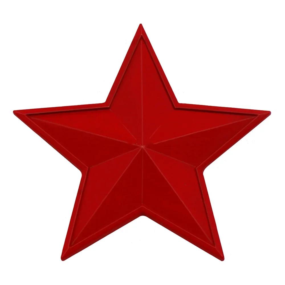 Car Styling 3D Five-pointed Star Decorative Adhesive Emblem Trunk Badge Fender Sticker Body Decal